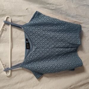 Avenue Stretch Strapped Top Blue Design 22/24